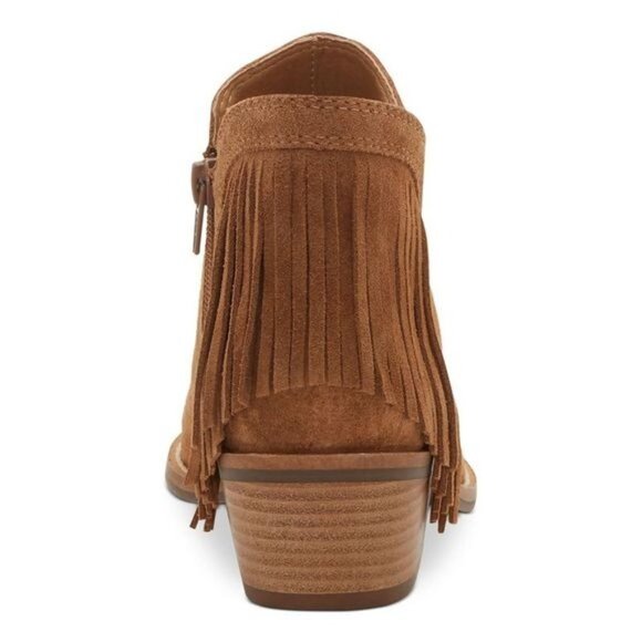 Lucky Brand Womens Freedah Suede Fringe Ankle Boots‎ Size 7 - Picture 9 of 10